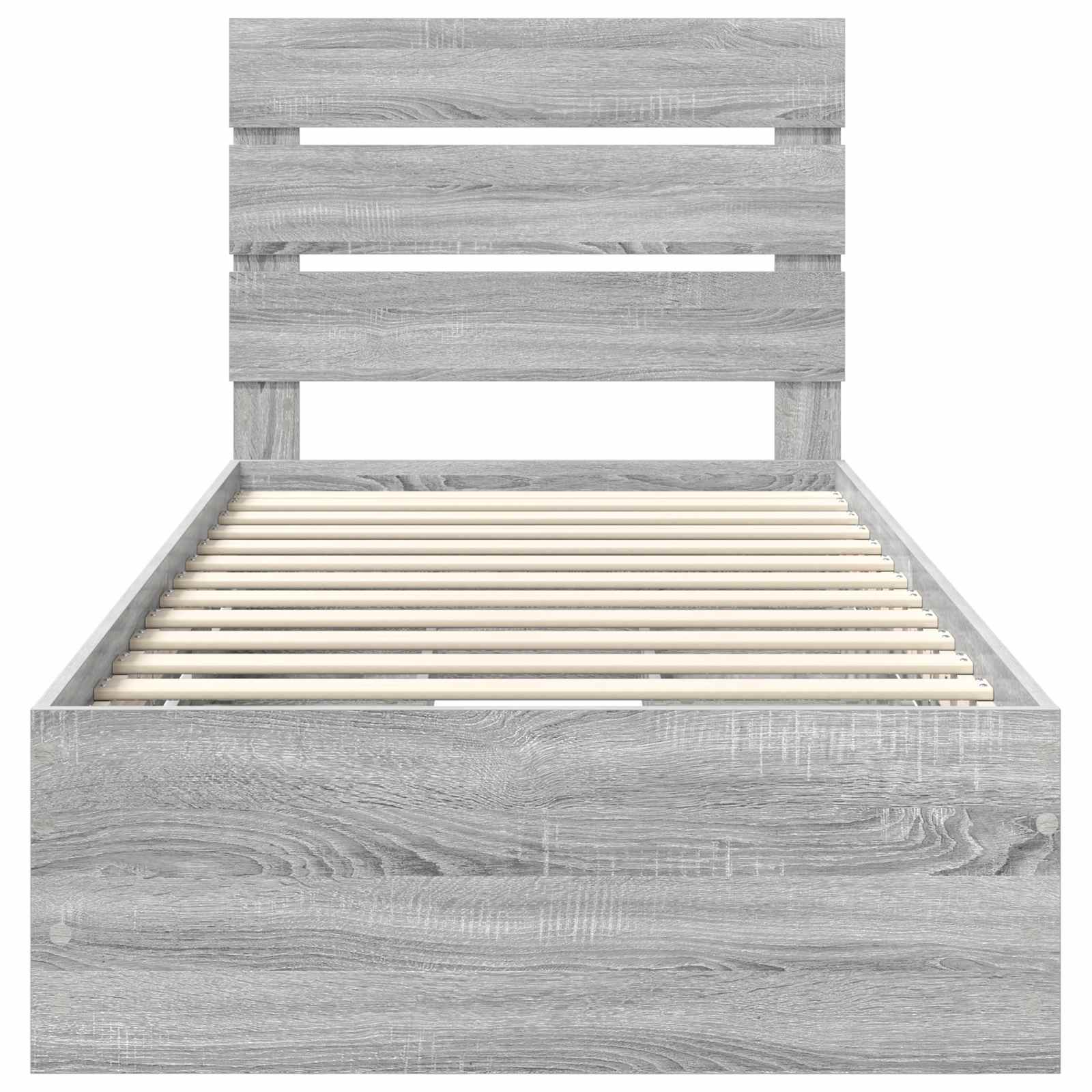 Struttura del letto con cassetto Grigio Sonoma 75 x 190 cm | homemem39