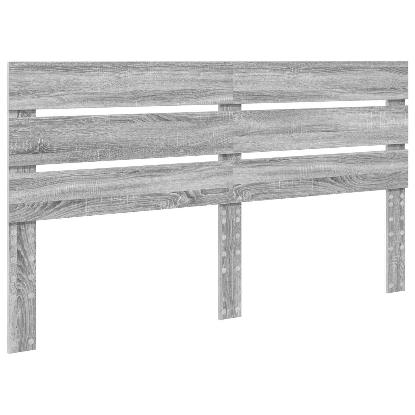 Letto con Contenitore con testiera Grigio Sonoma 200 x 200 cm | homemem39