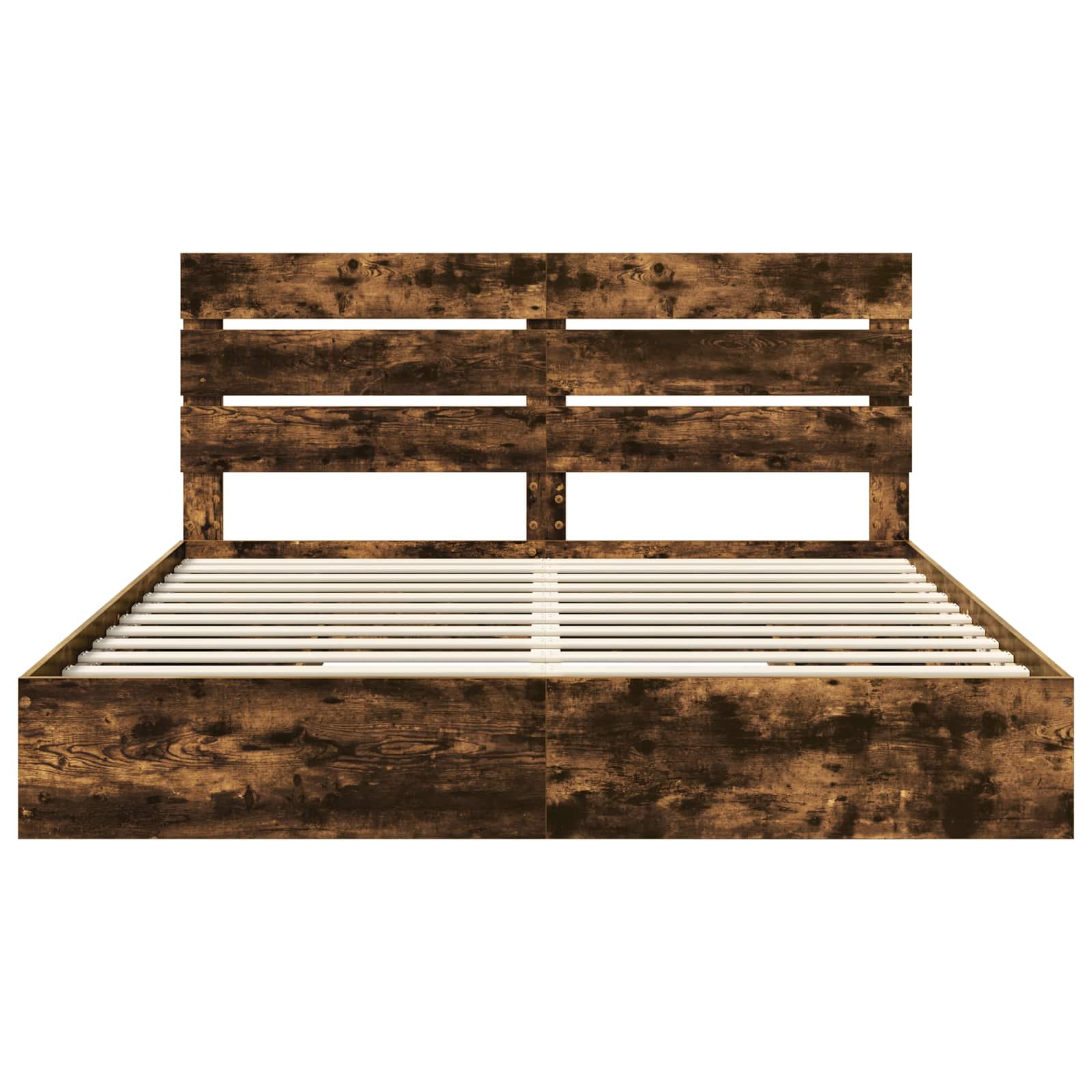 Letto con Contenitore con testiera Rovere fumé 180 x 200 cm | homemem39