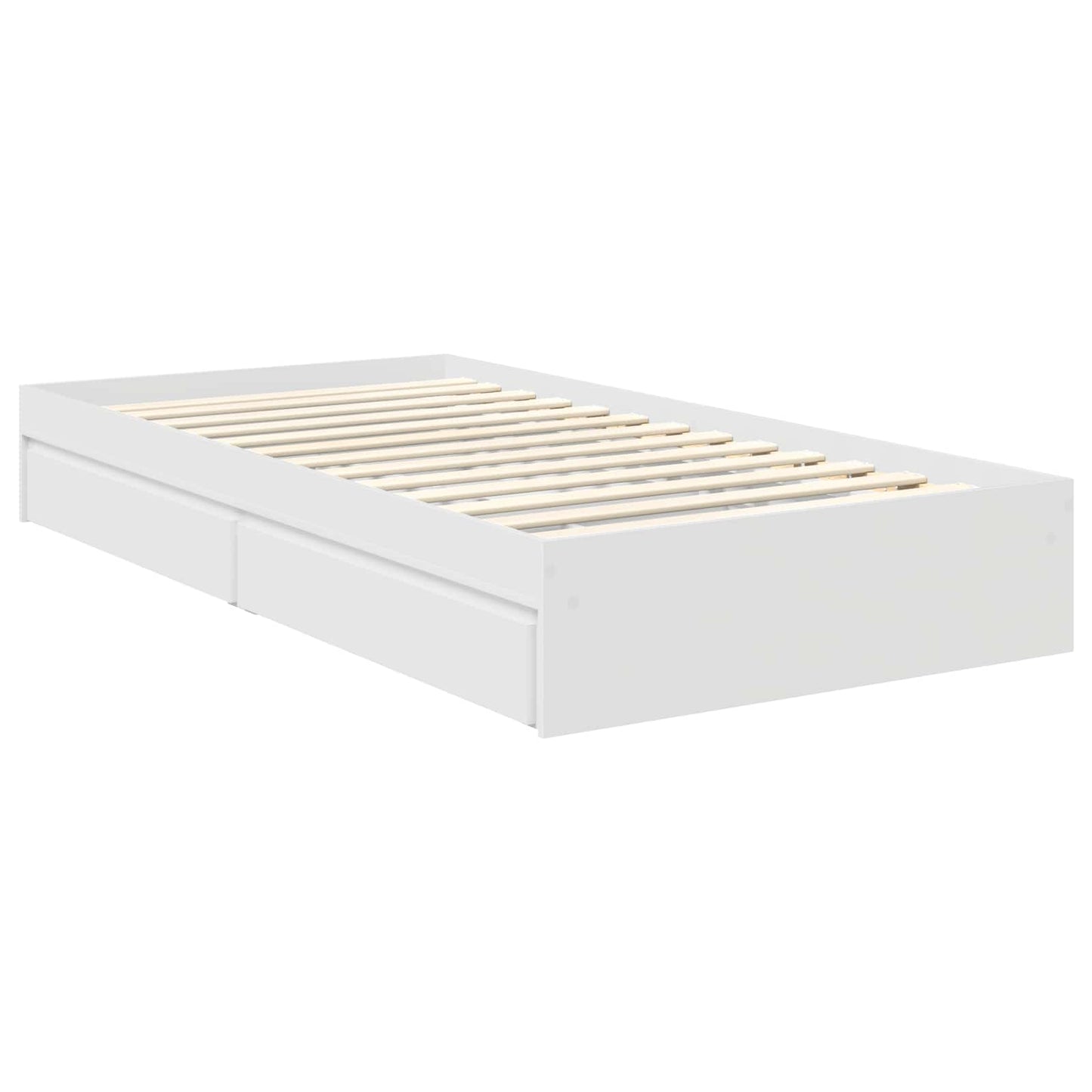 Letto con Contenitore Bianco 90 x 200 cm Legno multistrato | homemem39