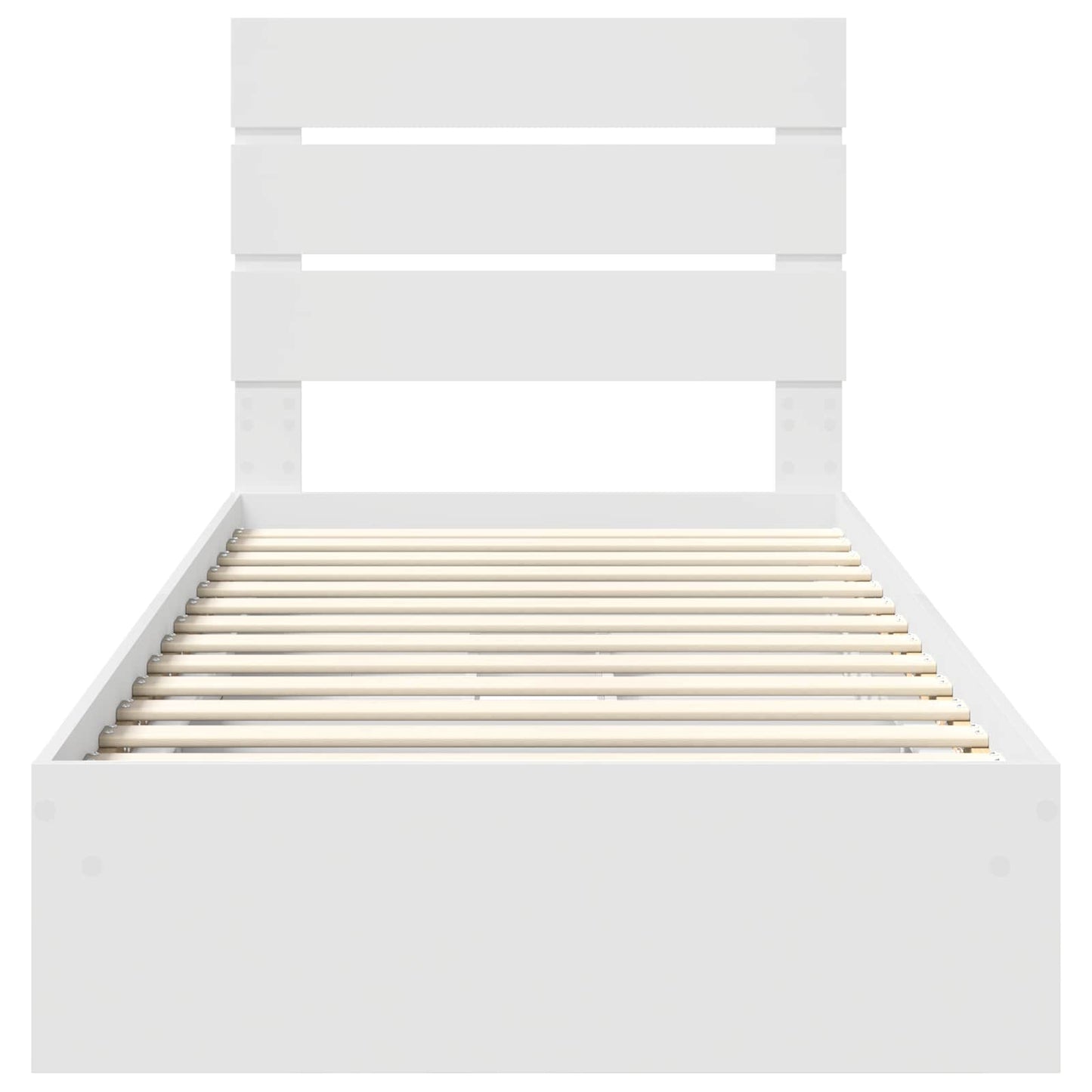 Letto con Contenitore Bianco 90 x 200 cm Legno multistrato | homemem39