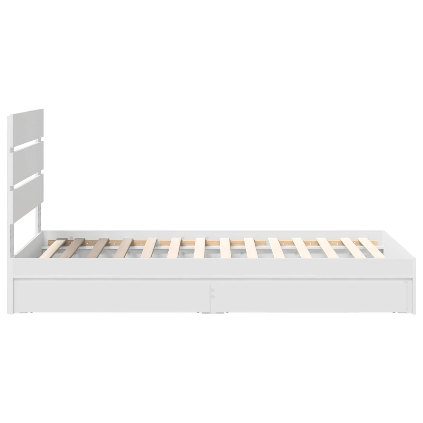 Letto con Contenitore Bianco 70 x 190 cm Legno multistrato | homemem39