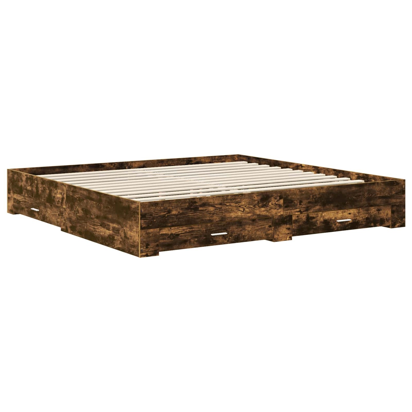 Struttura del letto con cassetto Grigio Sonoma 200 x 200 cm