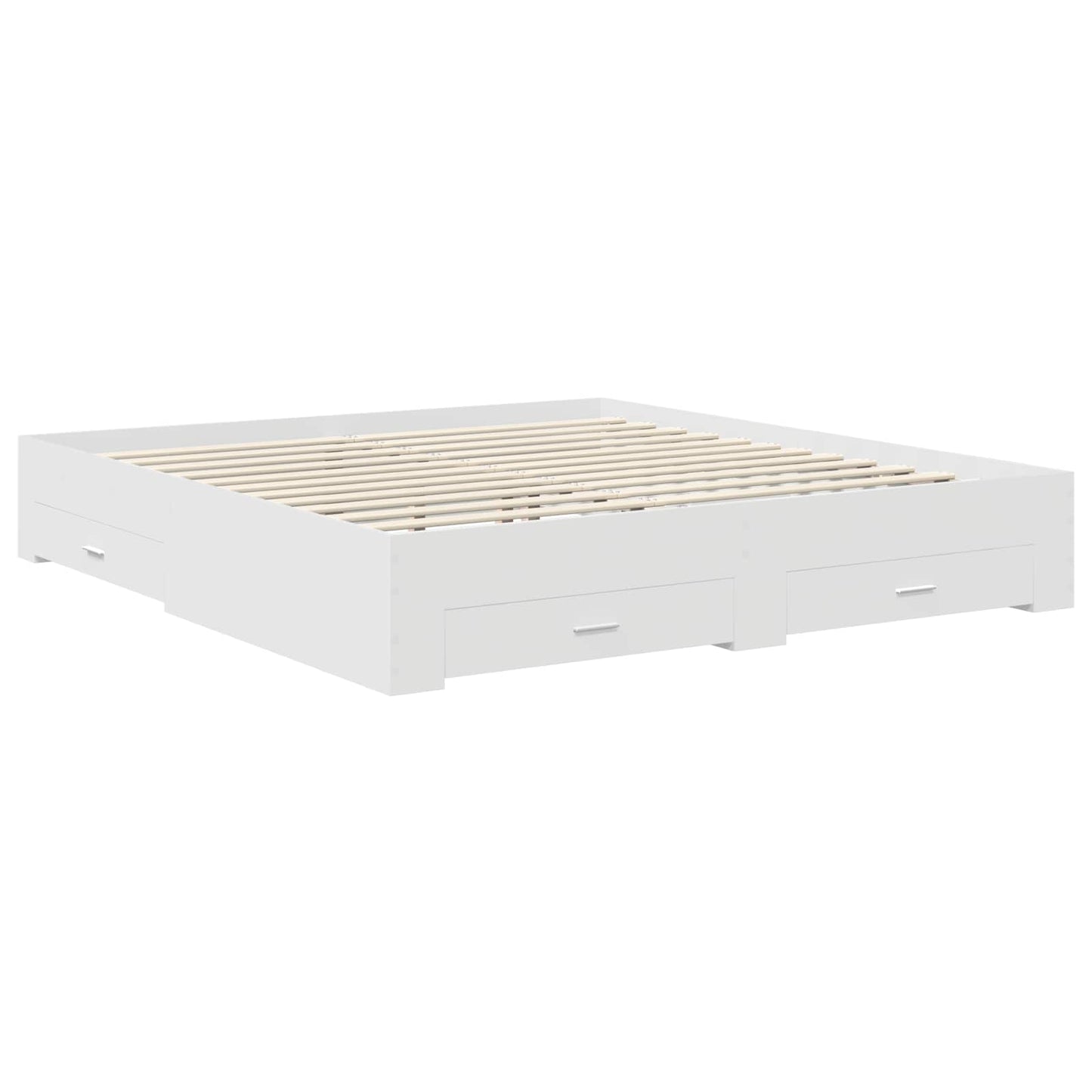Struttura del letto Bianco 180 x 200 cm Legno multistrato | homemem39