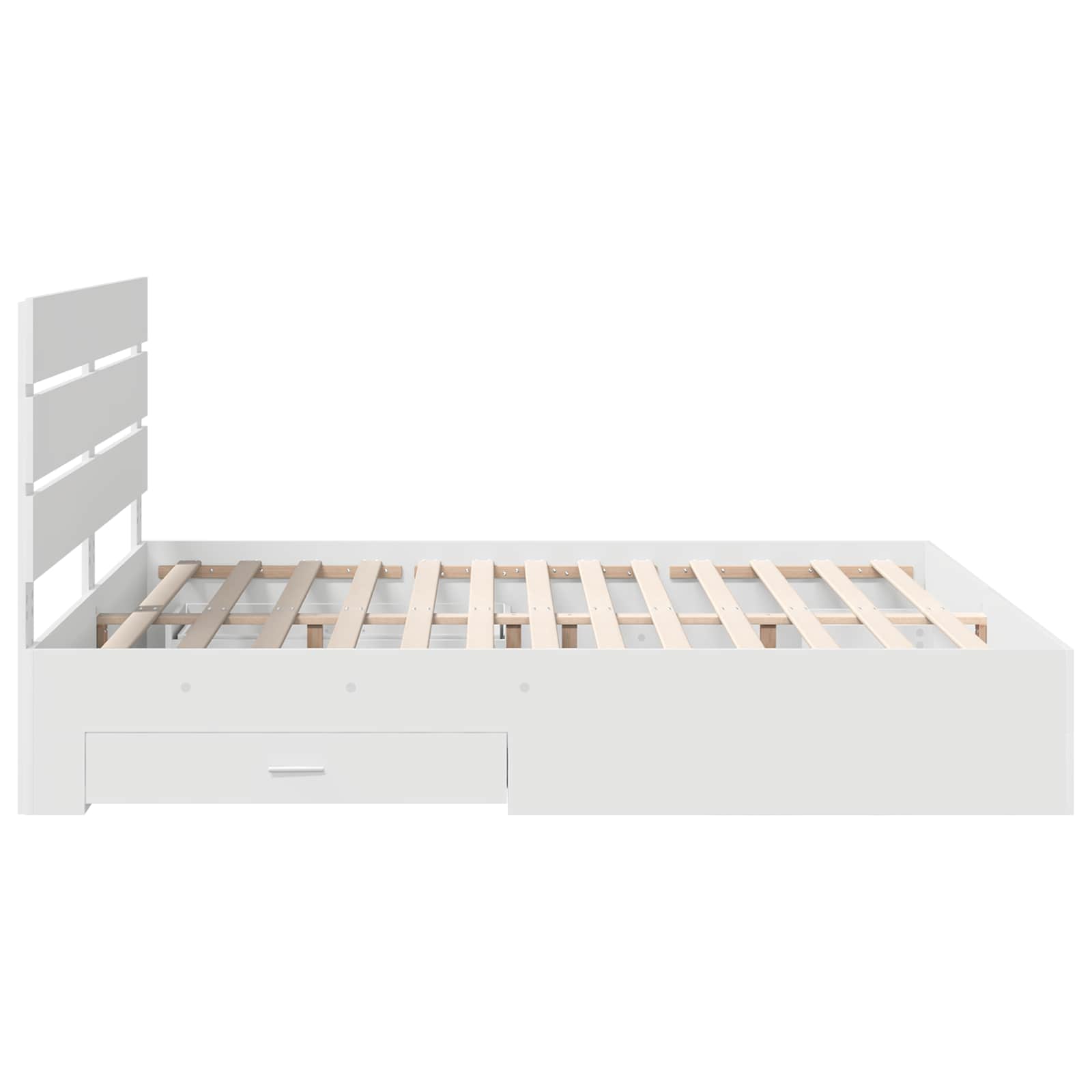Struttura del letto Bianco 180 x 200 cm Legno multistrato | homemem39