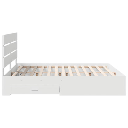 Struttura del letto Bianco 180 x 200 cm Legno multistrato | homemem39