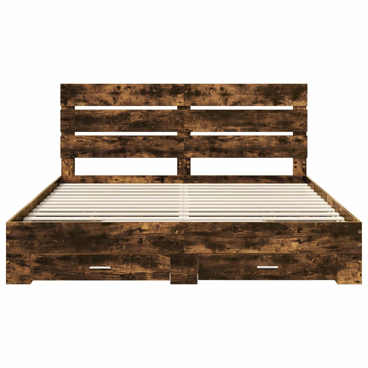 Struttura del letto Rovere fumé 180 x 200 cm Legno multistrato