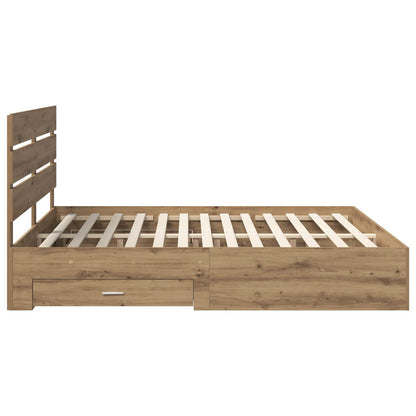 Struttura del letto Rovere artigianale 180 x 200 cm