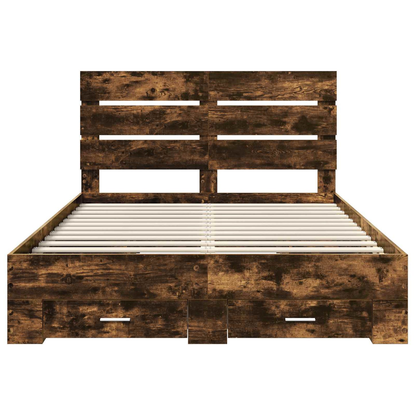 Struttura del letto Rovere fumé 140 x 200 cm Legno multistrato