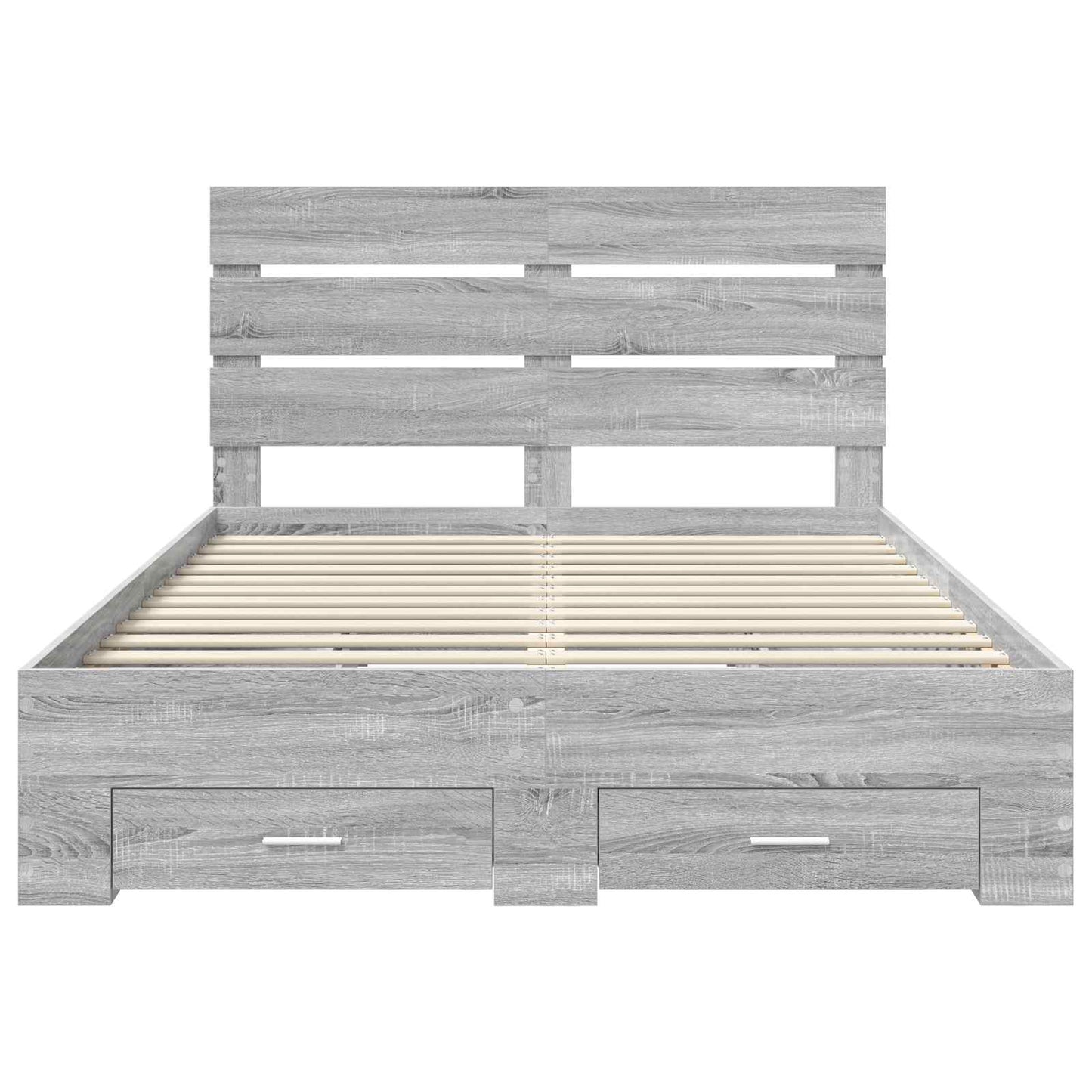 Struttura del letto con cassetto Grigio Sonoma 140 x 200 cm