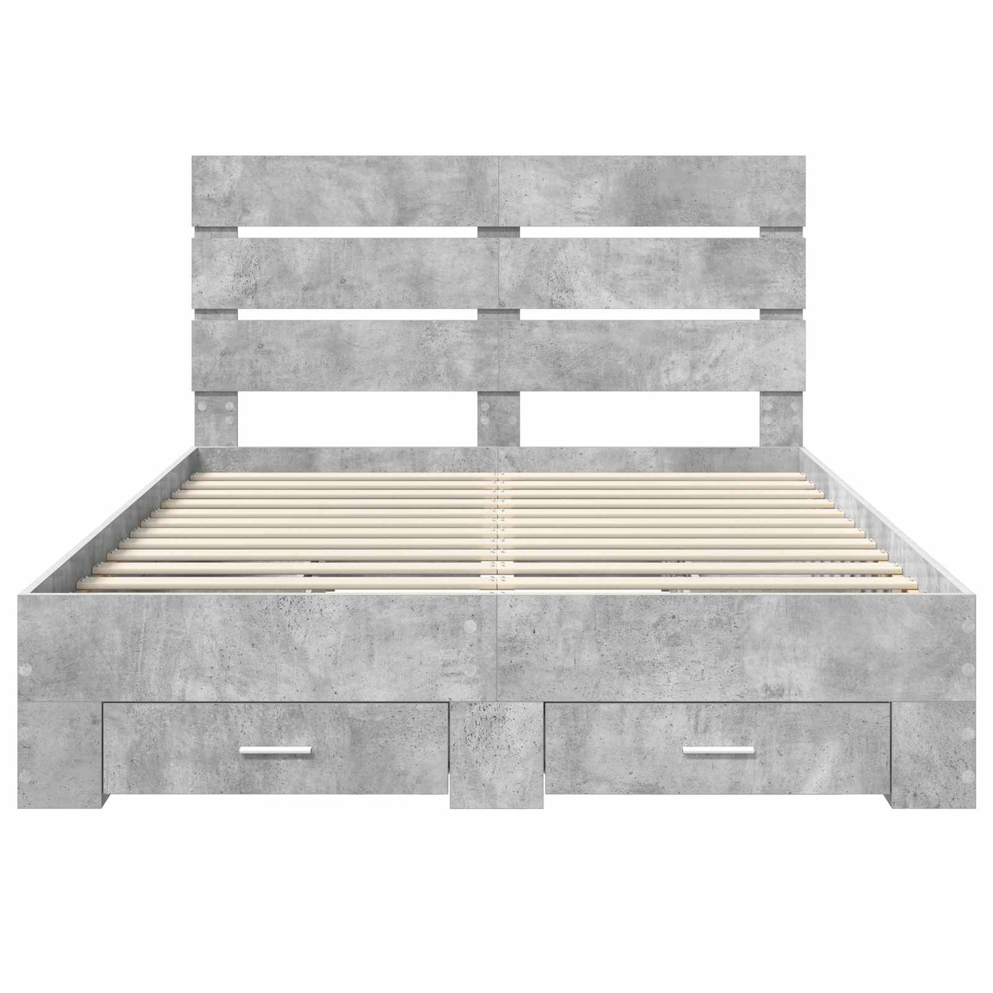 Struttura del letto con cassetto Grigio cemento 140 x 190 cm | homemem39