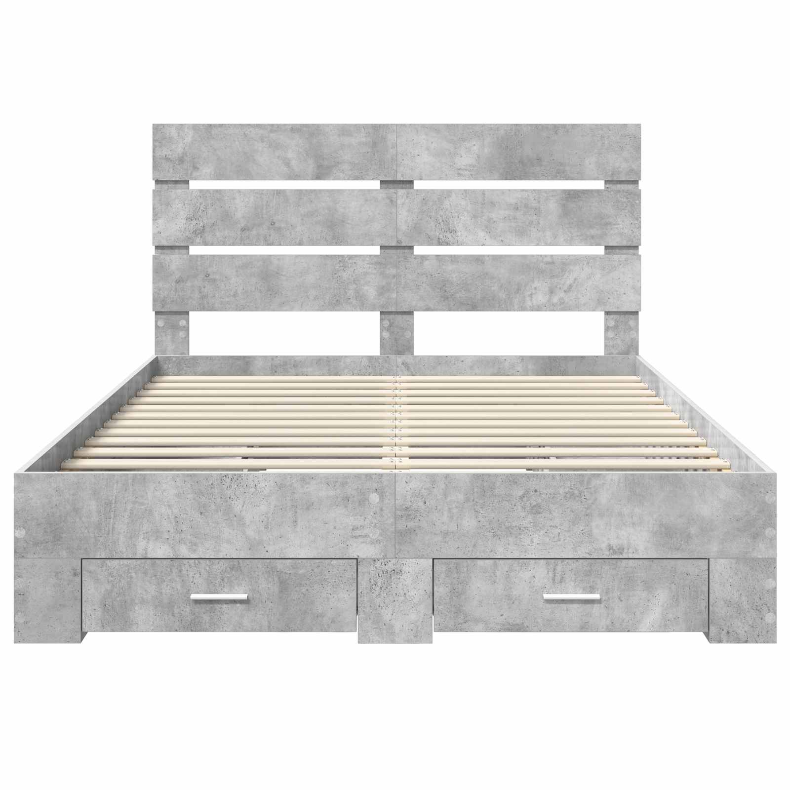 Struttura del letto con cassetto Grigio cemento 140 x 190 cm | homemem39