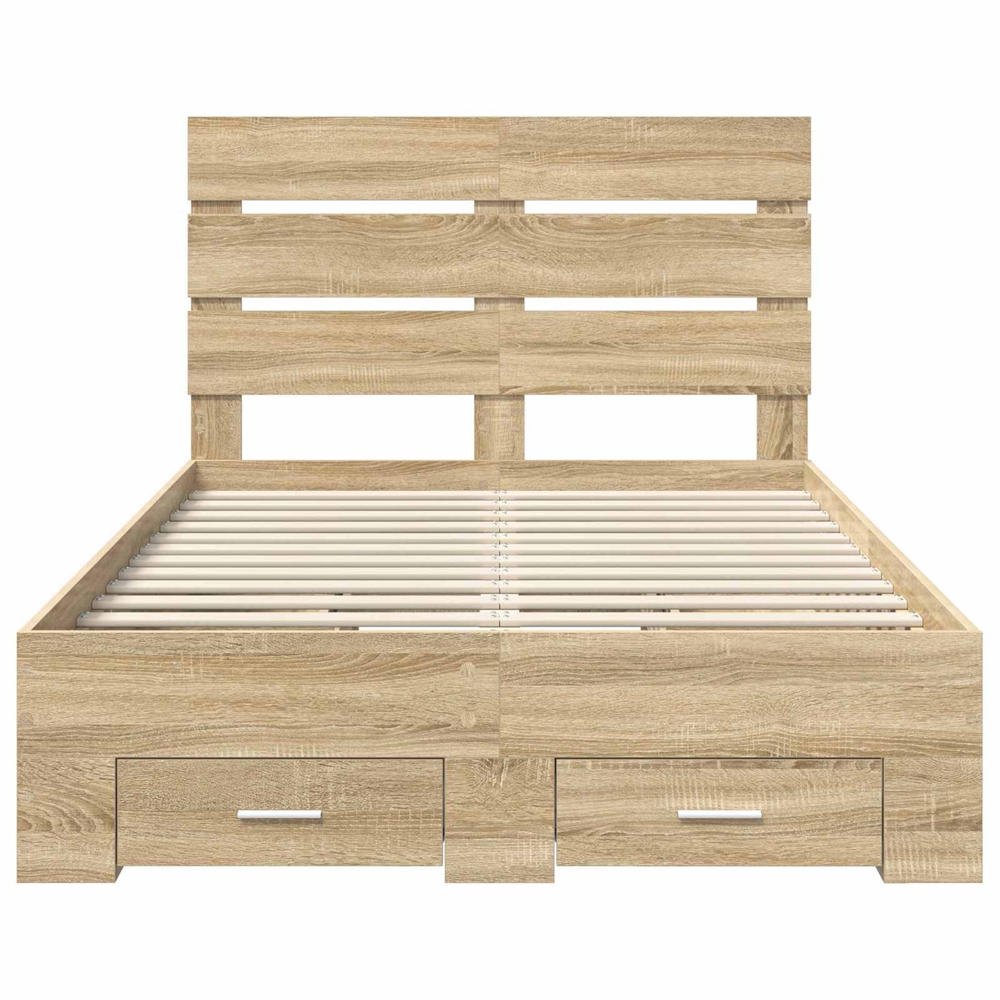 Struttura del letto con cassetto Rovere Sonoma 135 x 190 cm | homemem39