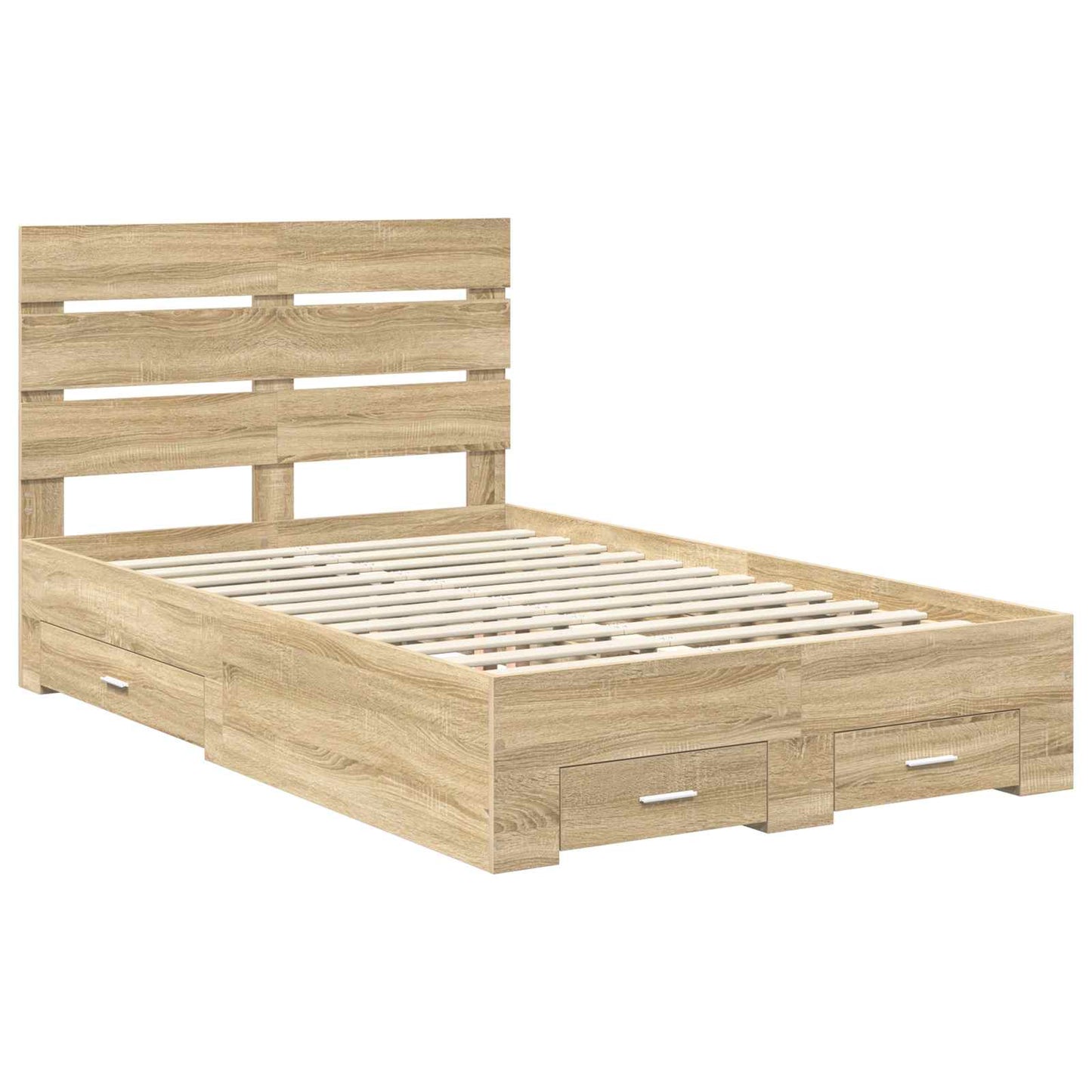 Struttura del letto con cassetto Rovere Sonoma 120 x 200 cm | homemem39