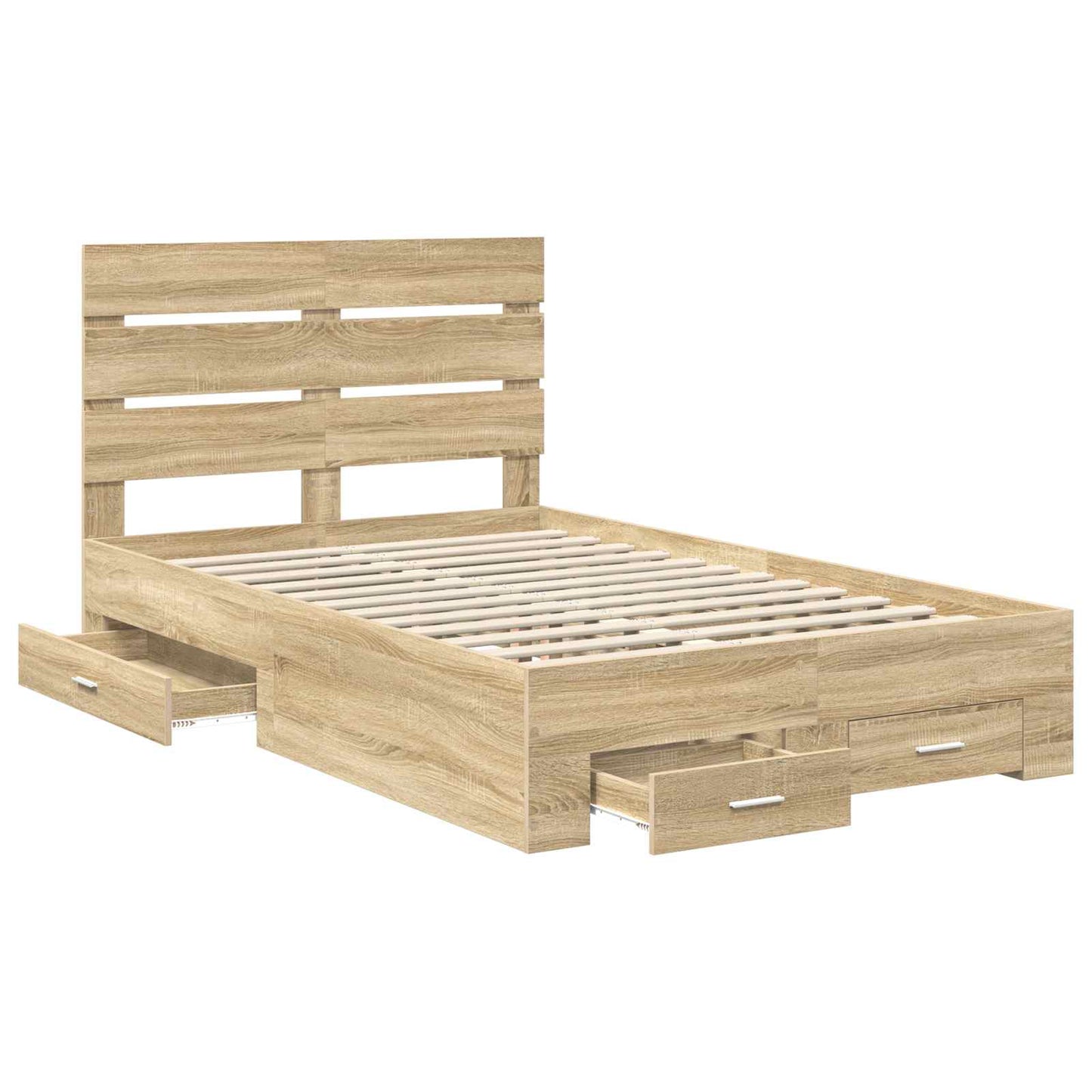 Struttura del letto con cassetto Rovere Sonoma 120 x 200 cm | homemem39