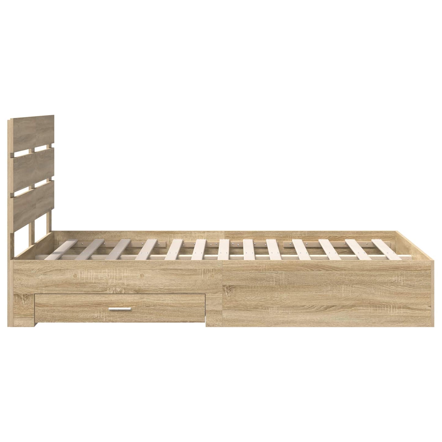 Struttura del letto con cassetto Rovere Sonoma 120 x 200 cm | homemem39