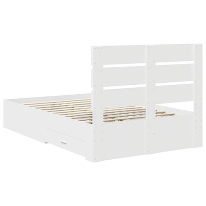 Struttura del letto Bianco 120 x 190 cm Legno multistrato