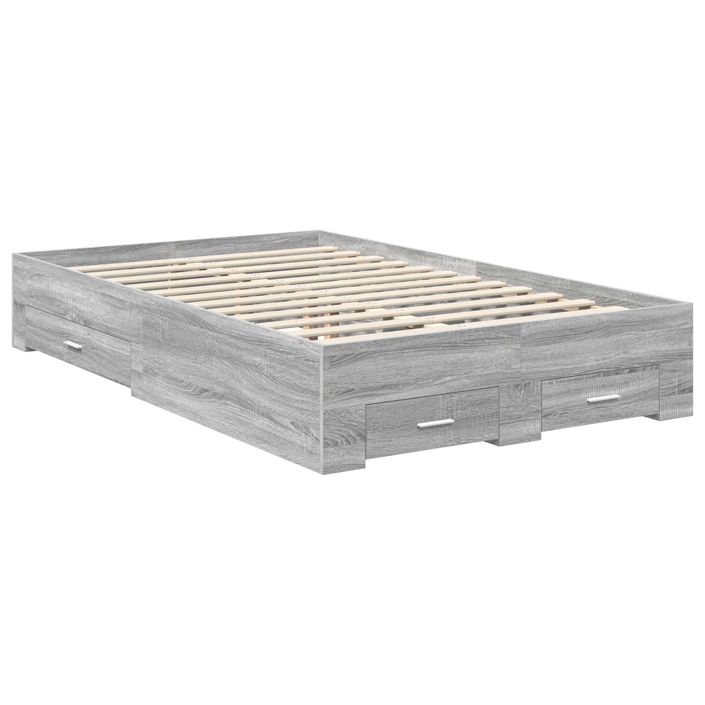 Struttura del letto con cassetto Grigio Sonoma 120 x 190 cm | homemem39