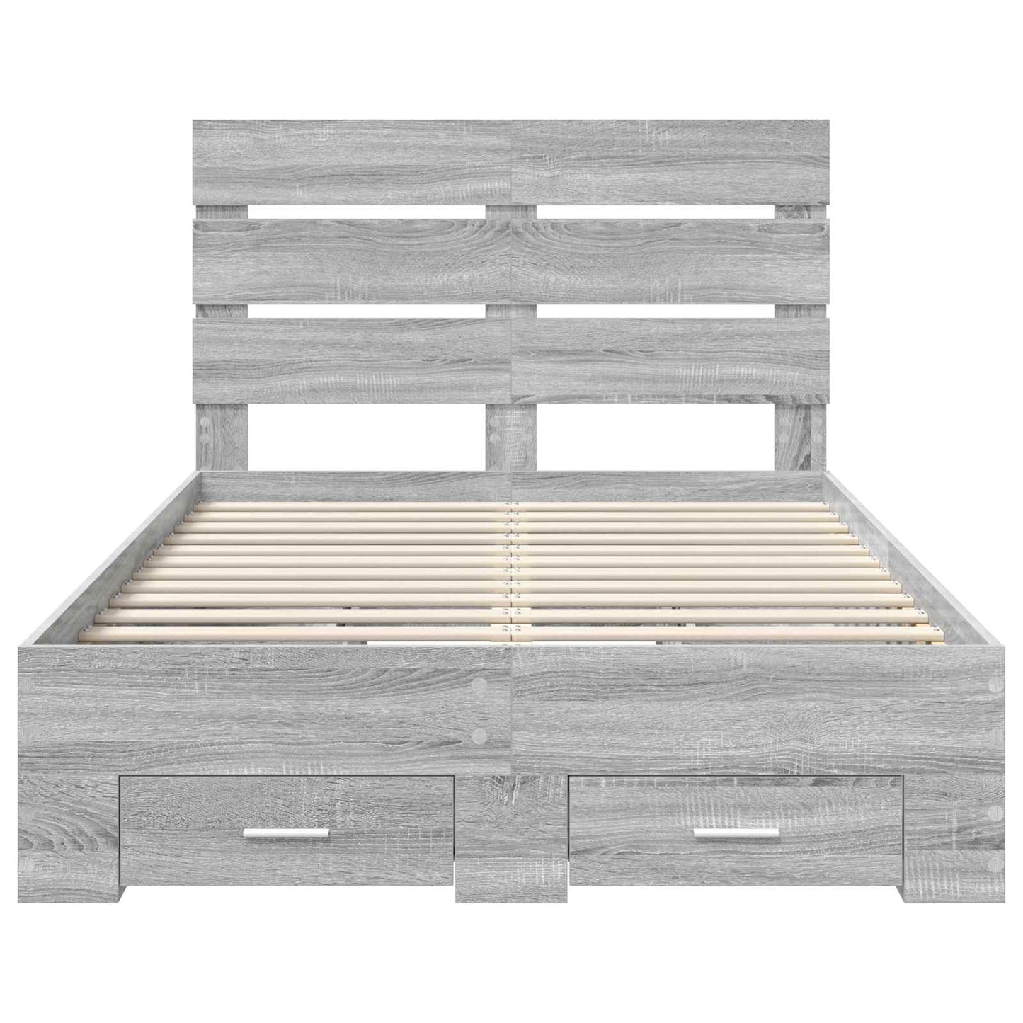 Struttura del letto con cassetto Grigio Sonoma 120 x 190 cm | homemem39