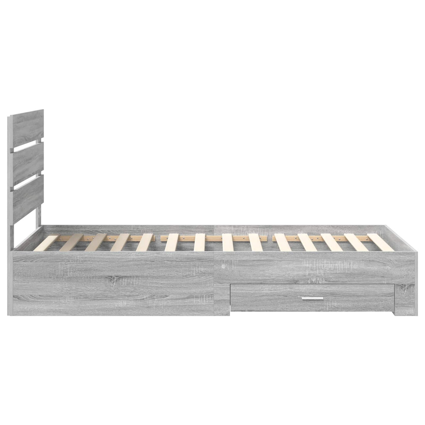 Struttura del letto Grigio Sonoma 90 x 200 cm Legno multistrato