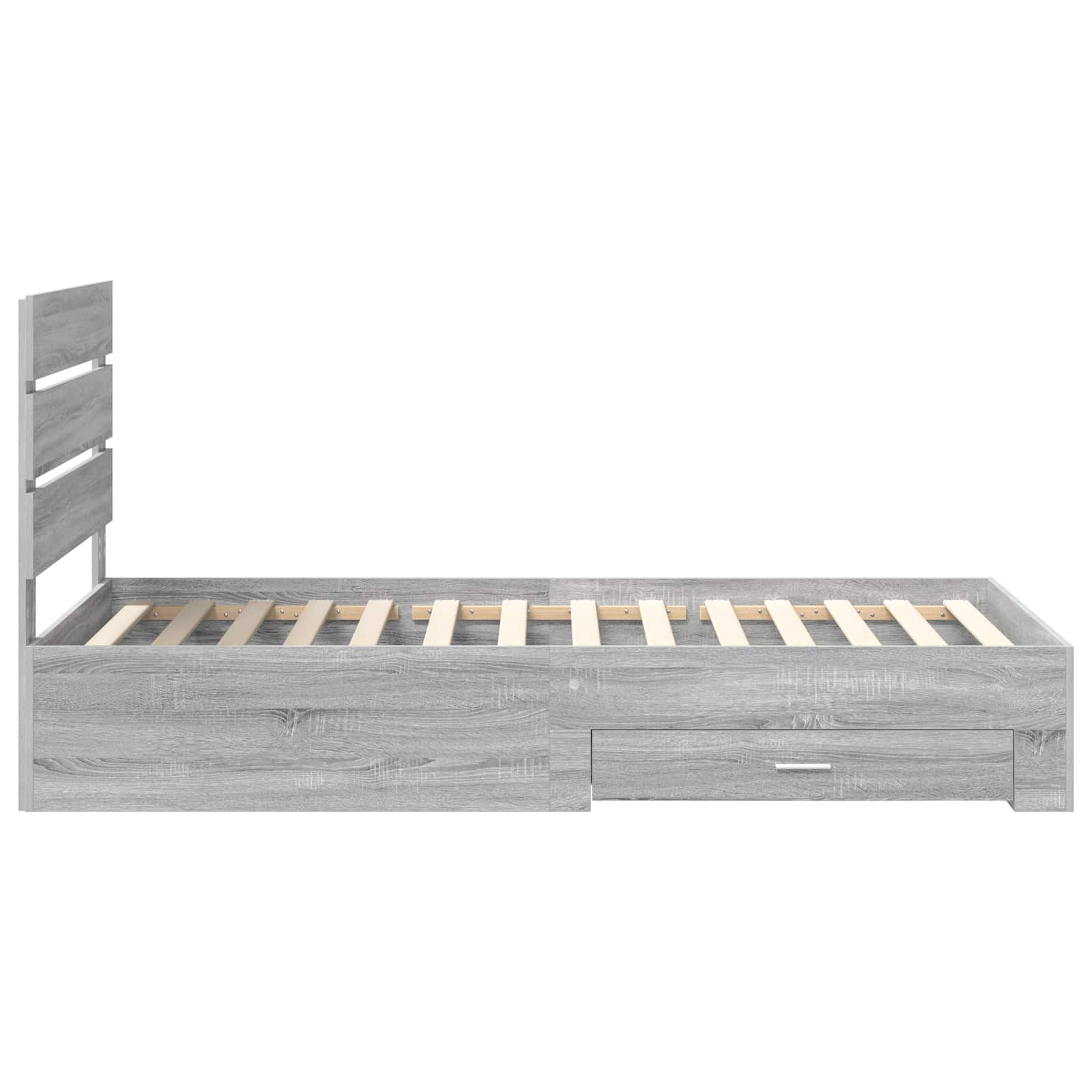 Struttura del letto Grigio Sonoma 90 x 190 cm Legno multistrato | homemem39