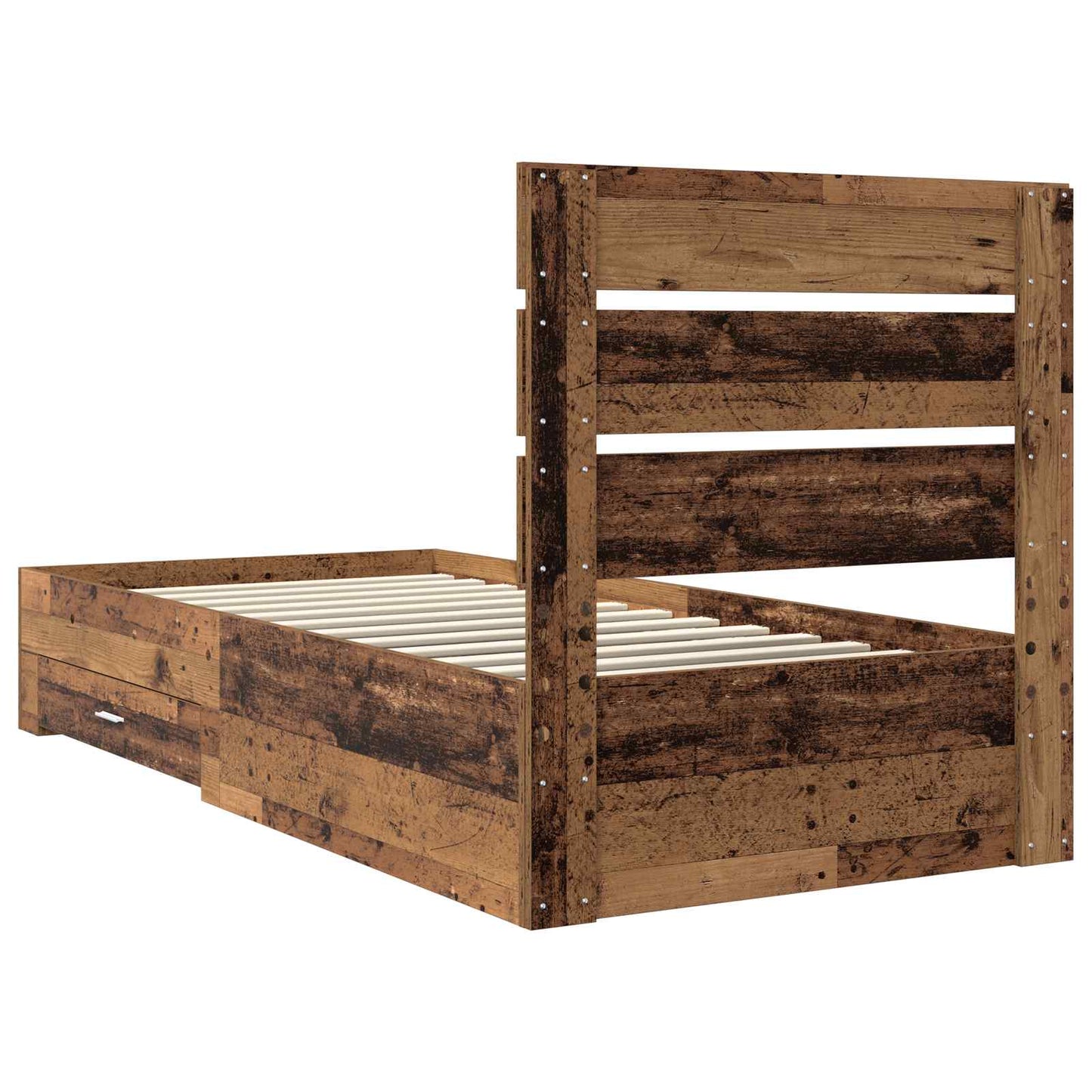 Struttura del letto Legno vecchio 90 x 190 cm Legno multistrato | homemem39