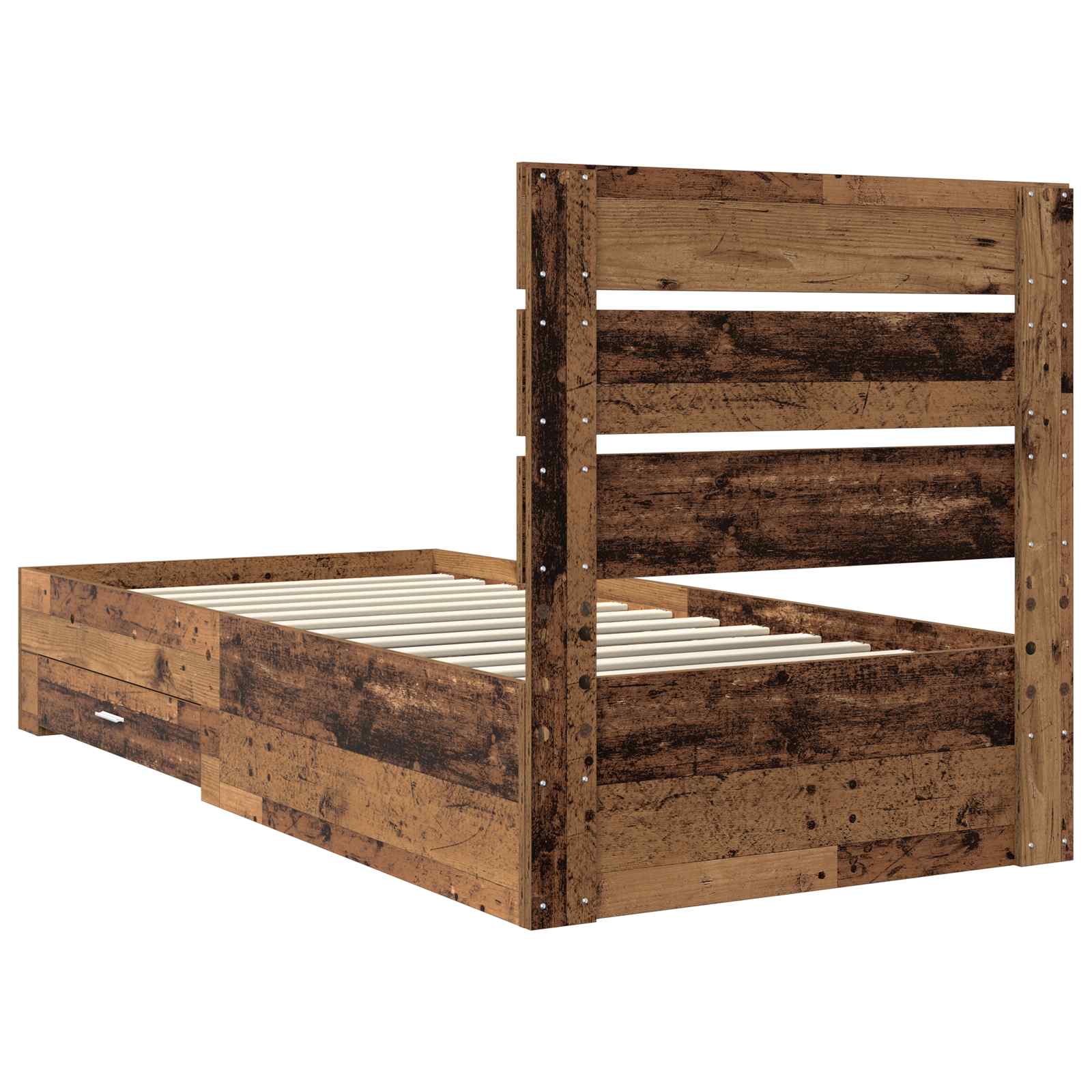 Struttura del letto Legno vecchio 90 x 190 cm Legno multistrato | homemem39