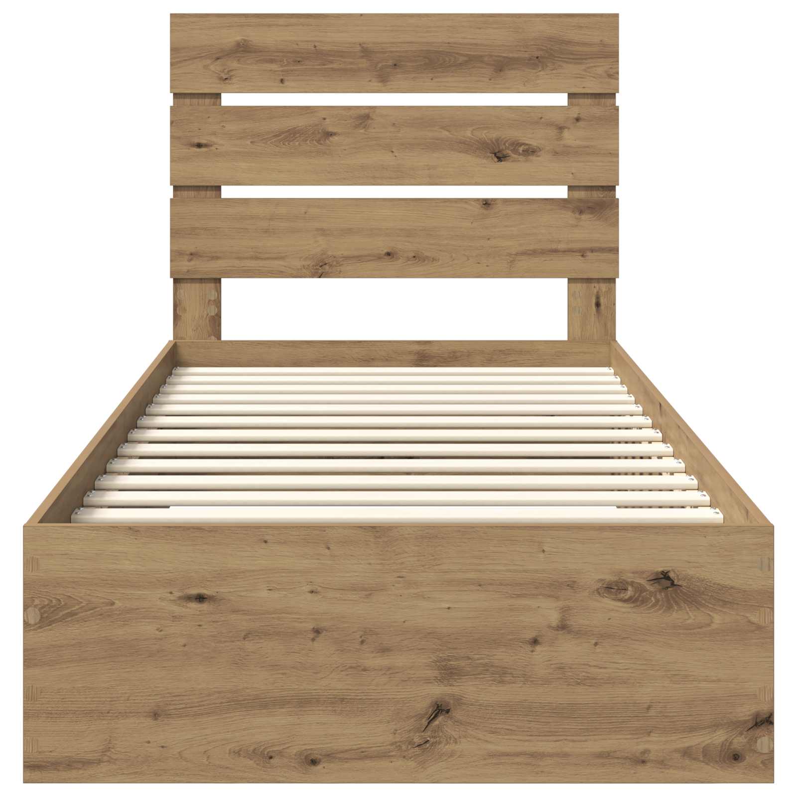 Struttura del letto con cassetto Rovere artigianale 90 x 190 cm | homemem39