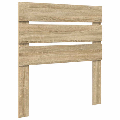 Struttura del letto Rovere Sonoma e Argento 75 x 190 cm | homemem39