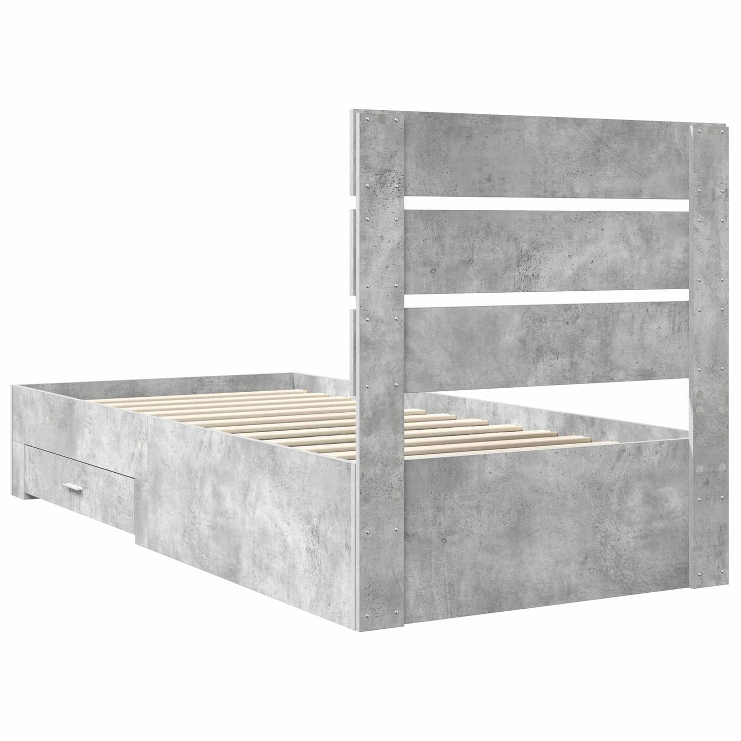 Struttura del letto Grigio Certo e Argento 70 x 190 cm | homemem39