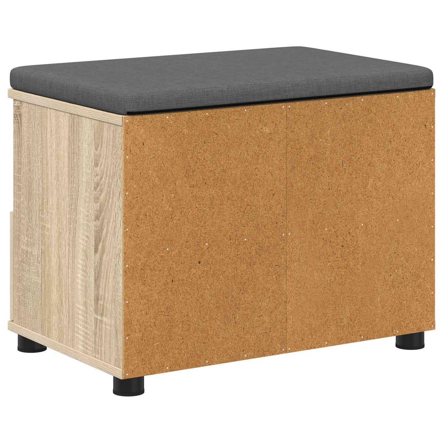 Panca per ingresso con cuscino Rovere Sonoma 60 x 38 x 46 cm