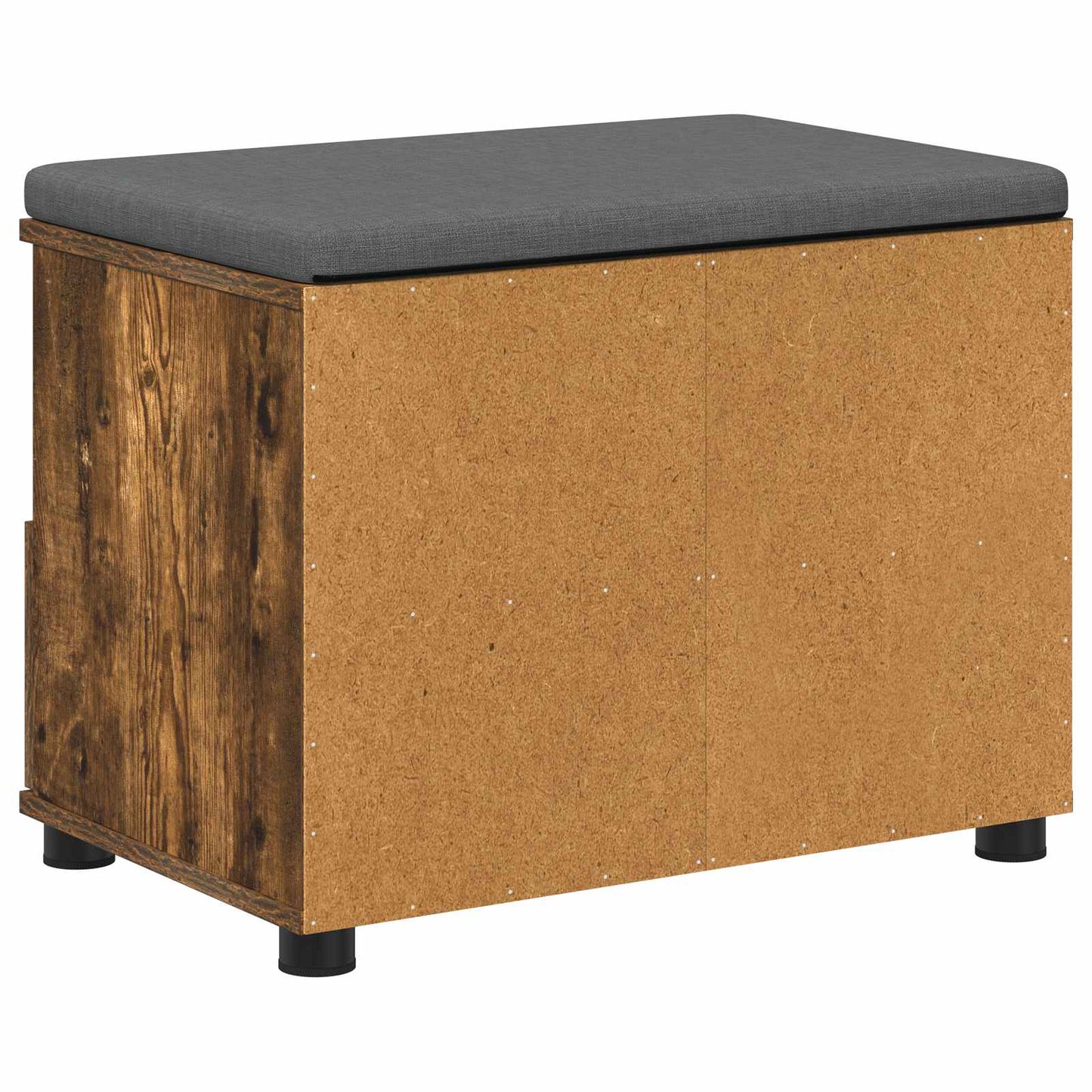 Panca per ingresso con cuscino Rovere fumé 60 x 38 x 46 cm