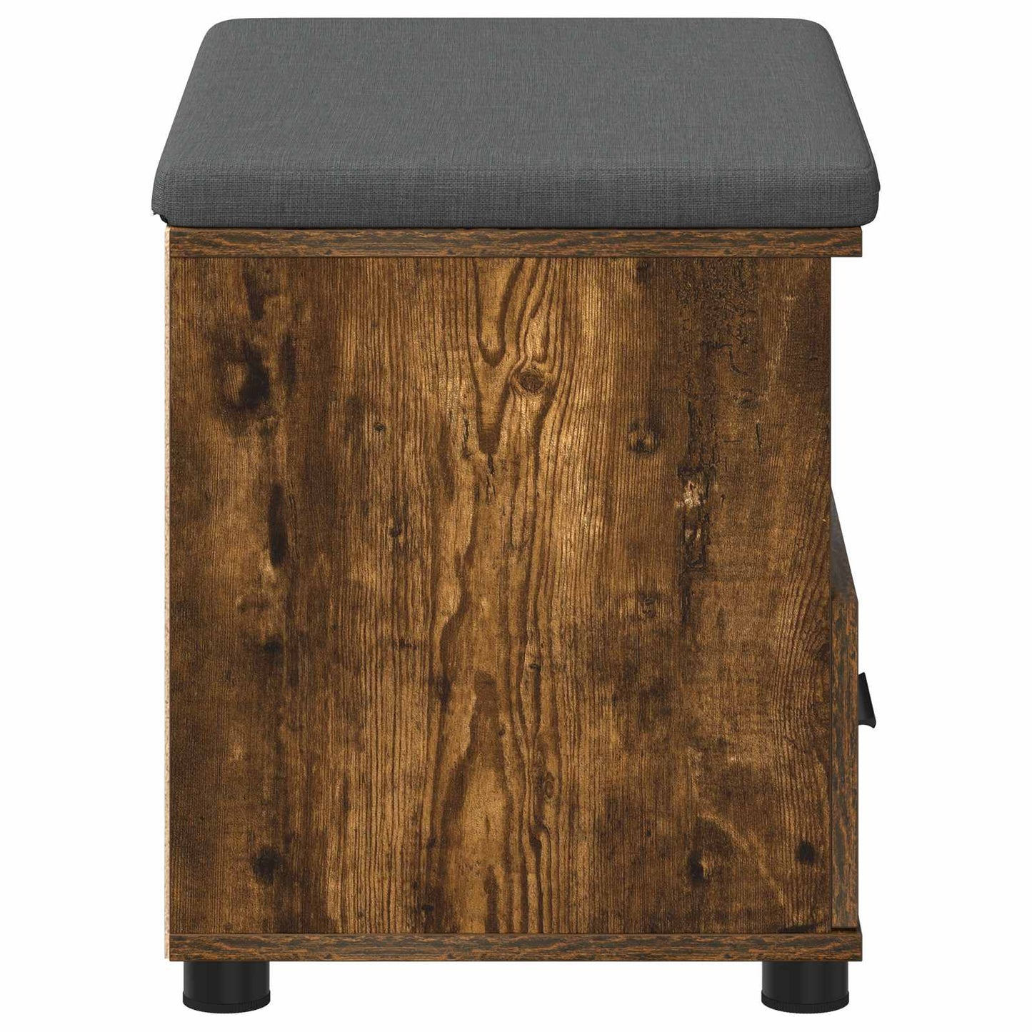 Panca per ingresso con cuscino Rovere fumé 60 x 38 x 46 cm