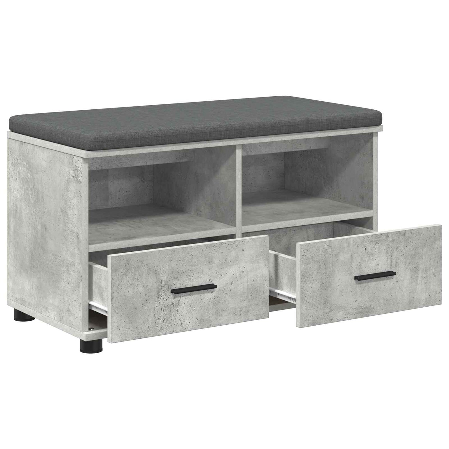 Panca per ingresso Grigio Cemento 80 x 38 x 46 cm