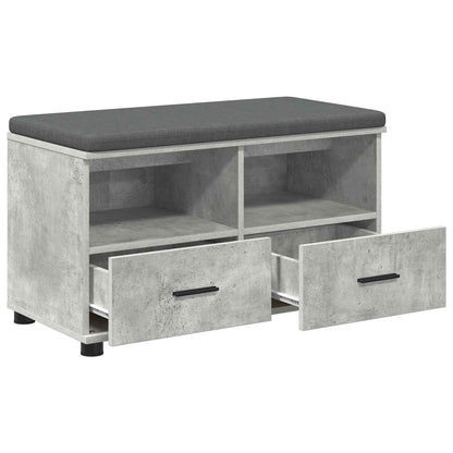 Panca per ingresso Grigio Cemento 80 x 38 x 46 cm