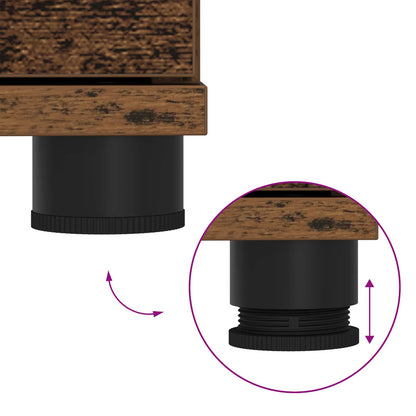 Panca per ingresso con cuscino Legno vecchio 80 x 38 x 46 cm