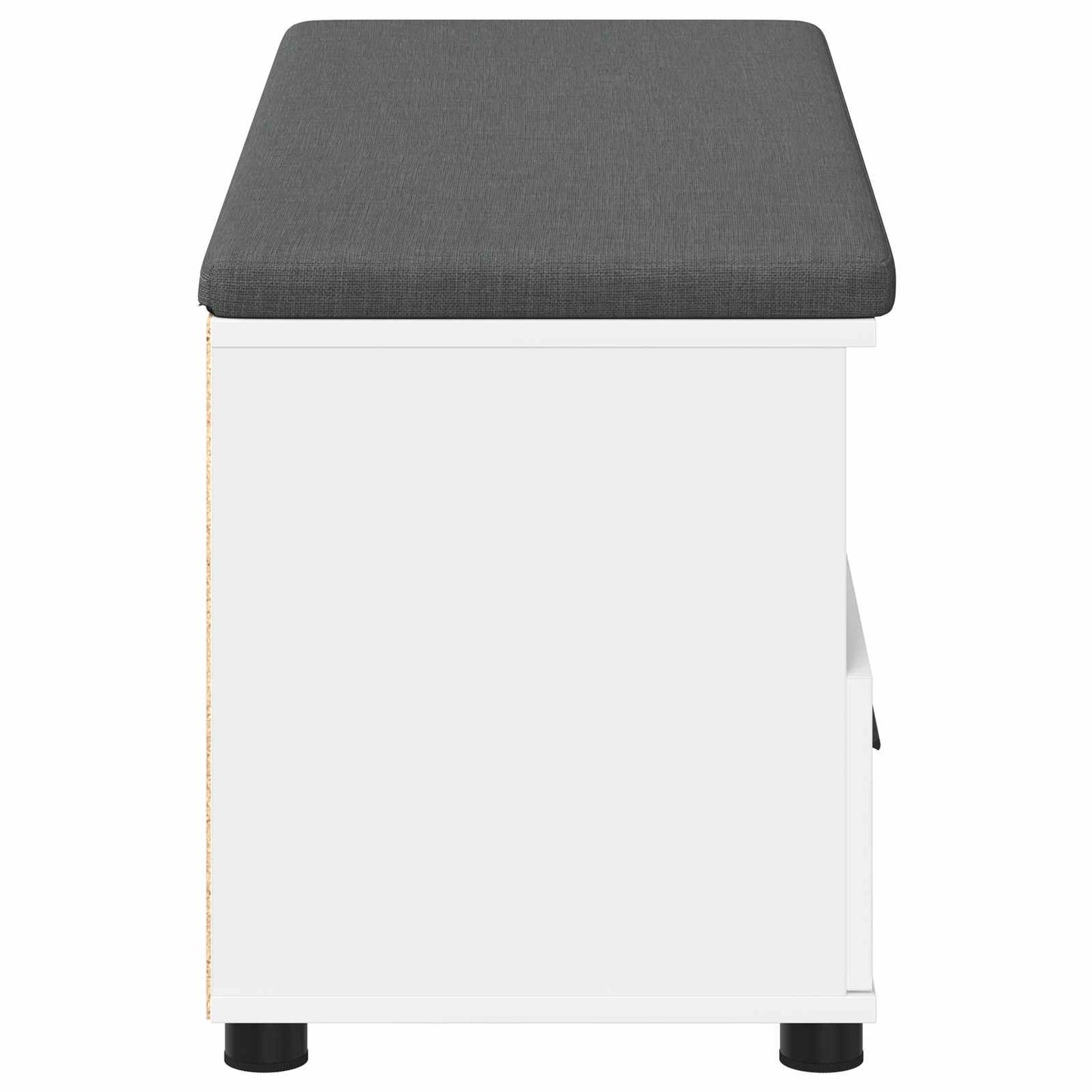 Panca per ingresso con cuscino Bianco 100 x 38 x 46 cm