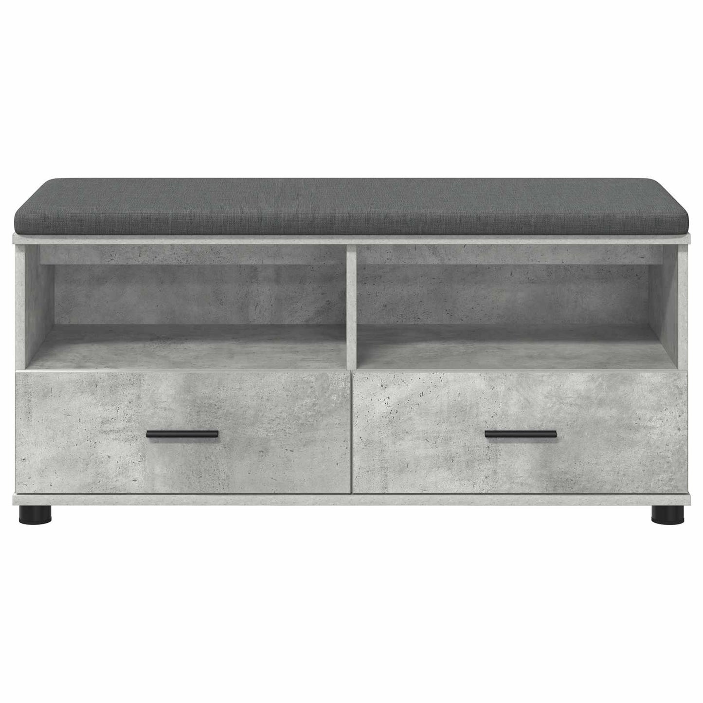 Panca per ingresso con cuscino Grigio Cemento 100 x 38 x 46 cm | homemem39