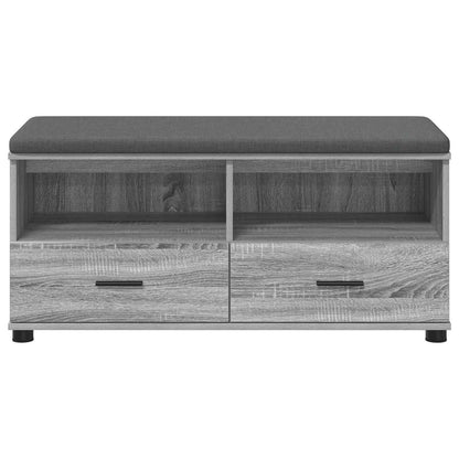 Panca per ingresso Sonoma grigia 100 x 38 x 46 cm