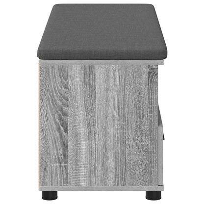 Panca per ingresso con cuscino Sonoma grigia 100 x 38 x 46 cm | homemem39