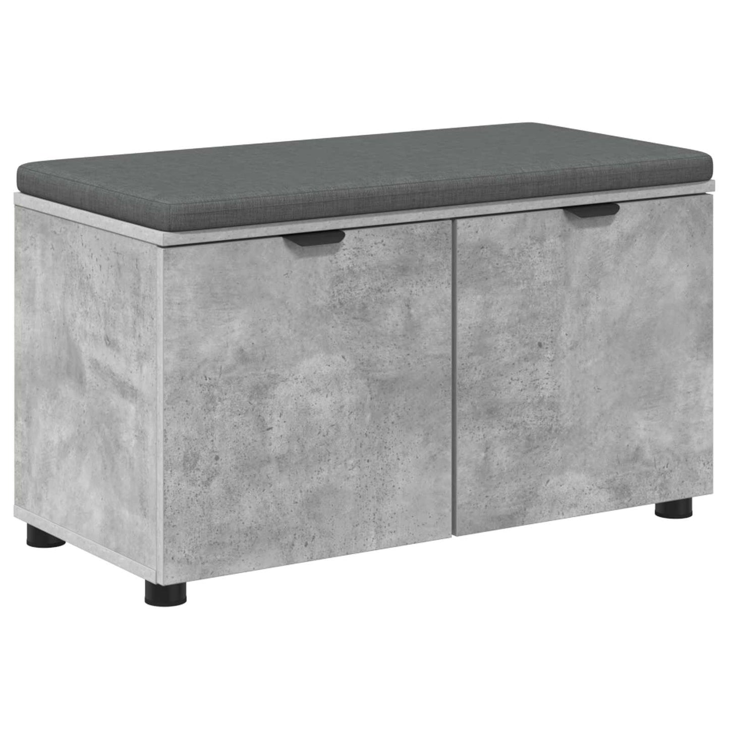 Panca per ingresso con cuscino Grigio Cemento 80 x 38 x 46 cm | homemem39
