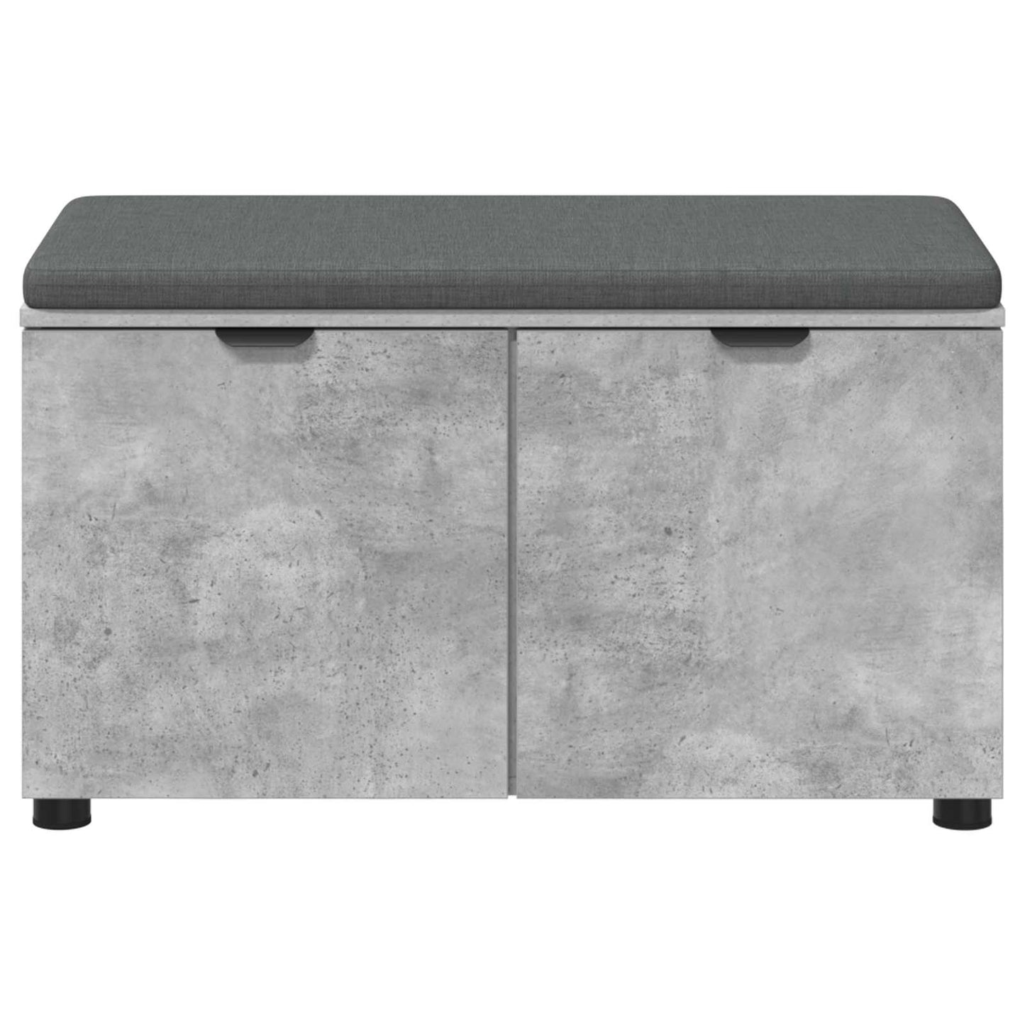 Panca per ingresso con cuscino Grigio Cemento 80 x 38 x 46 cm | homemem39