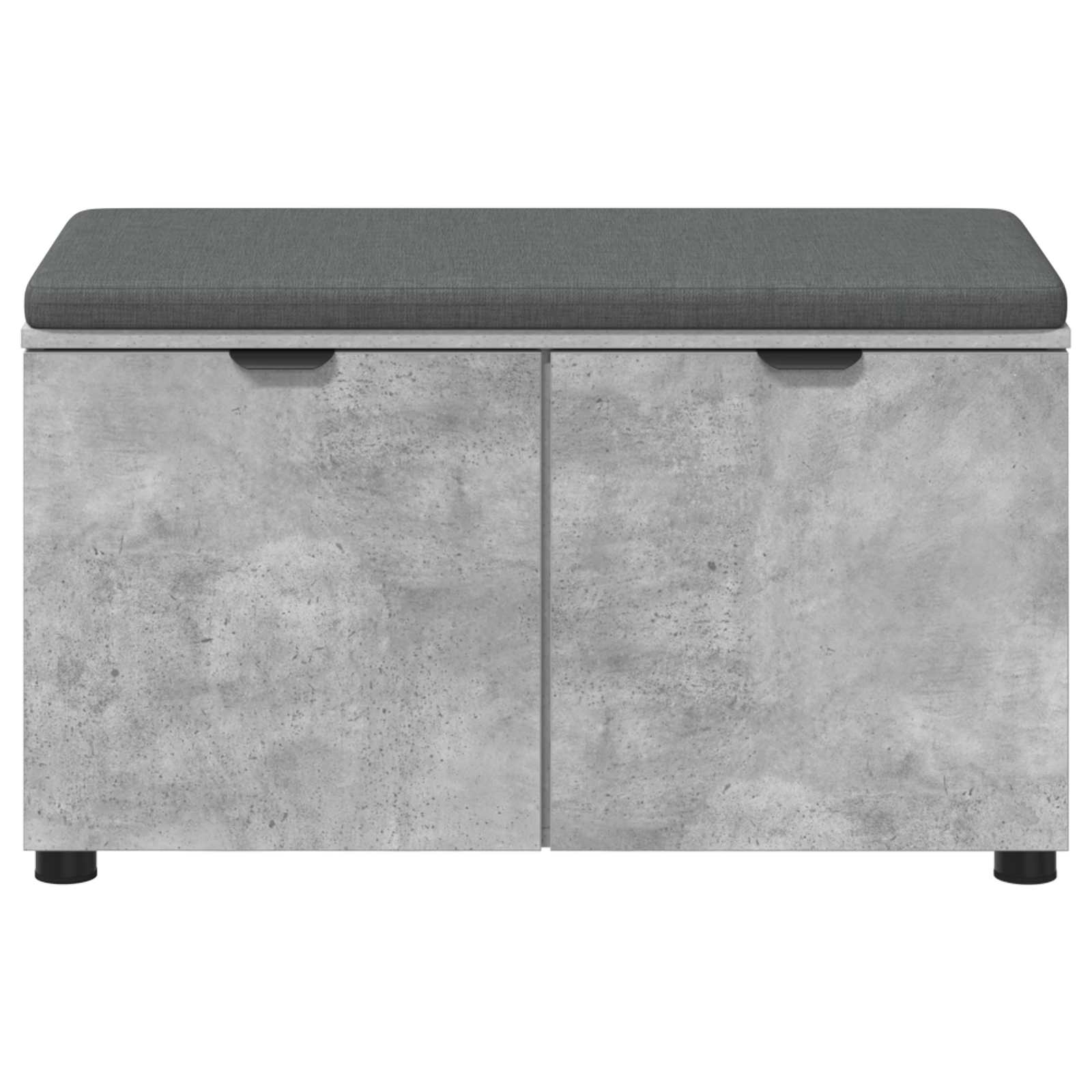 Panca per ingresso con cuscino Grigio Cemento 80 x 38 x 46 cm | homemem39