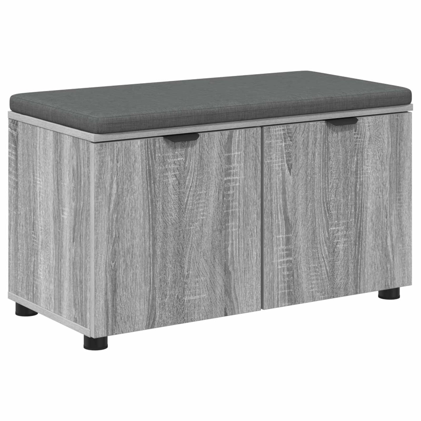 Panca per ingresso con cuscino Sonoma grigia 80 x 38 x 46 cm | homemem39