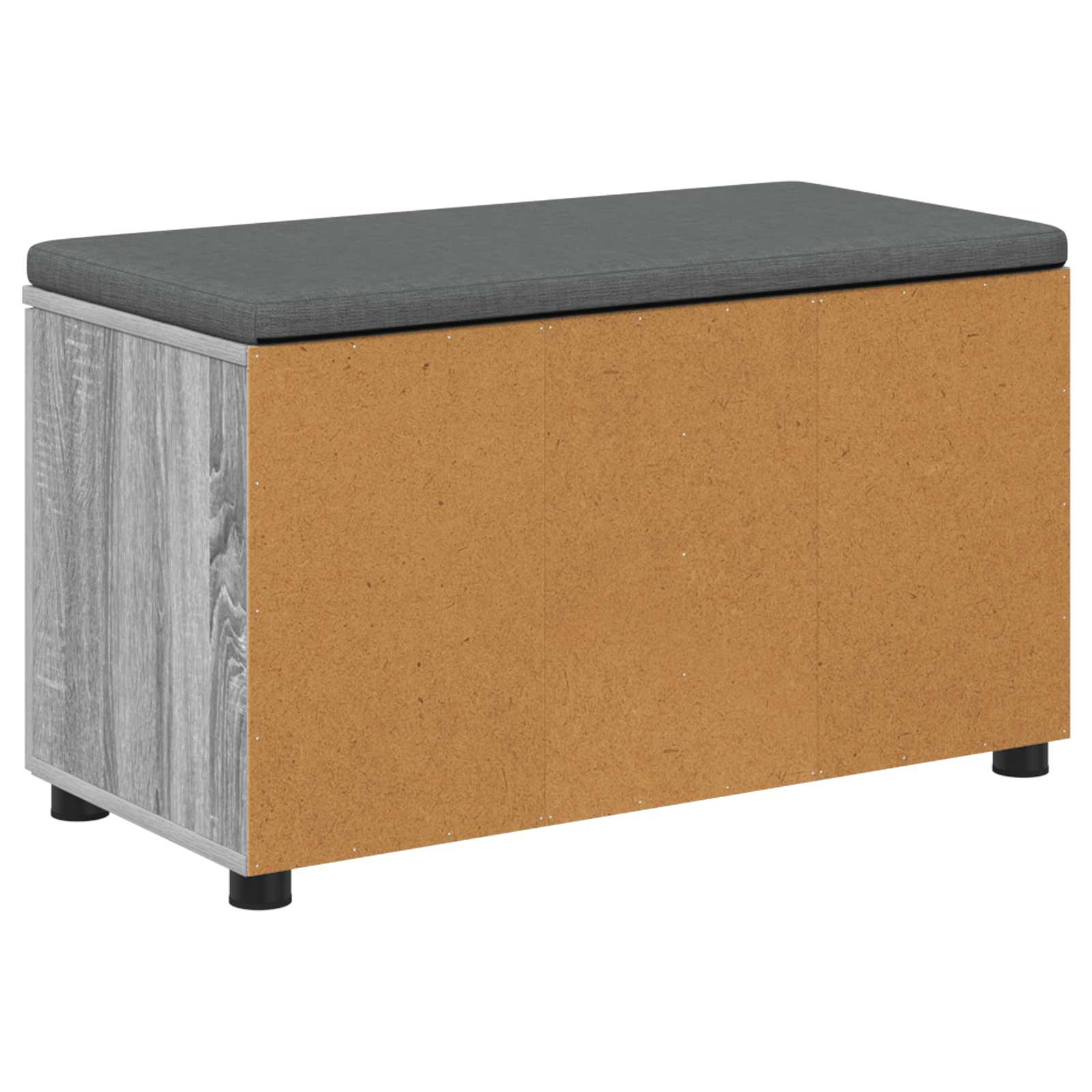 Panca per ingresso con cuscino Sonoma grigia 80 x 38 x 46 cm | homemem39