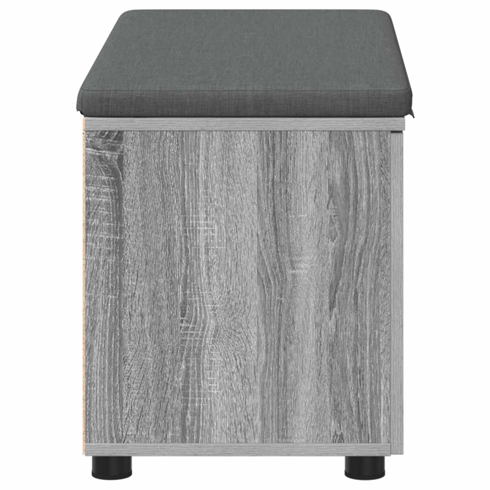 Panca per ingresso con cuscino Sonoma grigia 80 x 38 x 46 cm | homemem39
