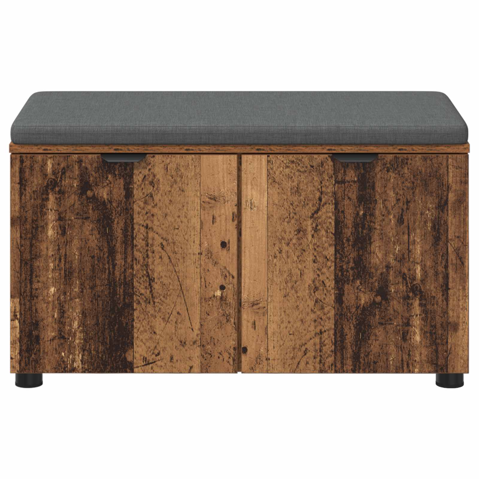 Panca per ingresso con cuscino Legno vecchio 80 x 38 x 46 cm | homemem39