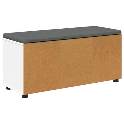 Panca per ingresso con cuscino Bianco 100 x 38 x 46 cm