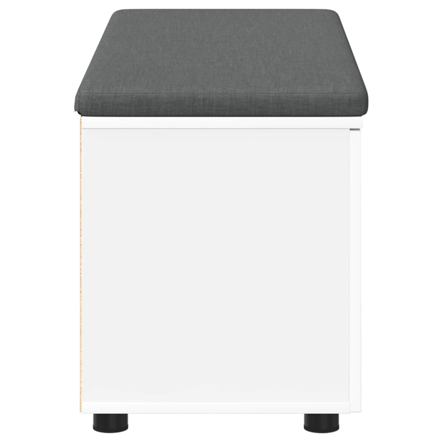 Panca per ingresso con cuscino Bianco 100 x 38 x 46 cm