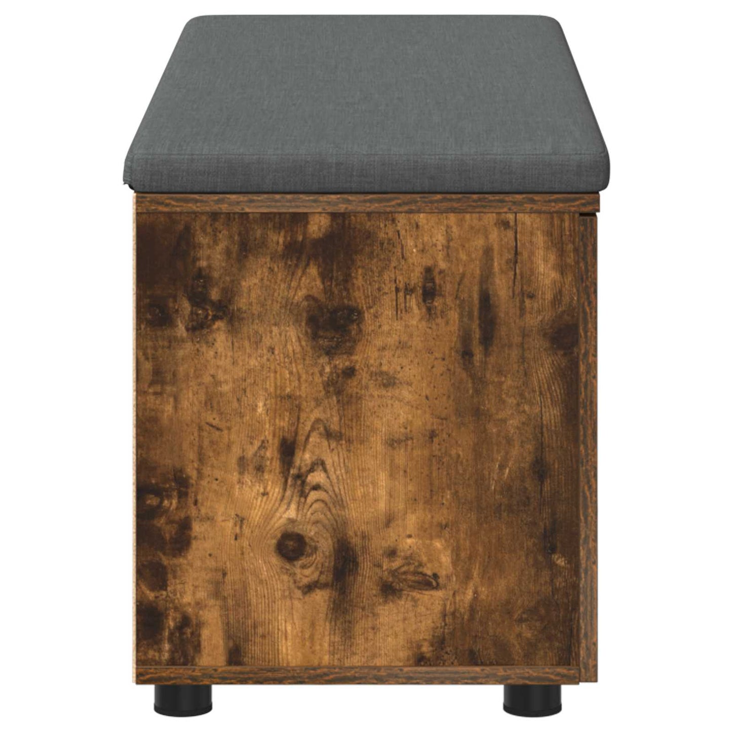 Panca per ingresso con cuscino Rovere fumé 100 x 38 x 46 cm